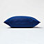 Homescapes Navy Velvet Cushion, 45 x 45 cm