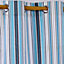 Homescapes New England Stripes Ready Made Blue Curtain Pair, 137 x 228 cm Drop