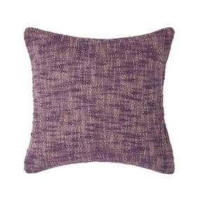 Homescapes Nirvana Cotton Mauve Cushion Cover, 45 x 45 cm