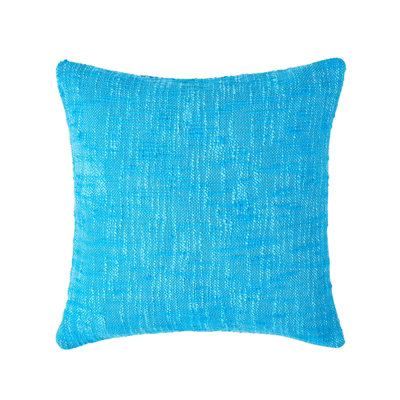 Homescapes Nirvana Cotton Teal Cushion Cover, 60 x 60 cm DIY at B&Q
