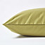 Homescapes Olive Green Continental Pillowcase 1000 TC, 40 x 80cm