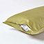 Homescapes Olive Green Continental Pillowcase 1000 TC, 40 x 80cm