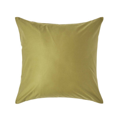 Homescapes Olive Green Continental Pillowcase 1000 TC, 60 x 60 cm DIY
