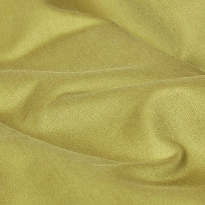 Homescapes Olive Green Egyptian Cotton Flat Sheet 1000 Thread Count, Single