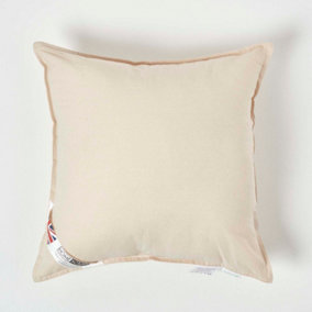Homescapes Organic Cotton Cushion Pad 40 x 40 cm (16 x 16")
