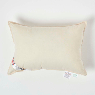Homescapes Organic Cotton Cushion Pad 50 x 35 cm (20 x 14") DIY at B&Q