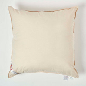 Homescapes Organic Cotton Cushion Pad 70 x 70 cm (28 x 28")