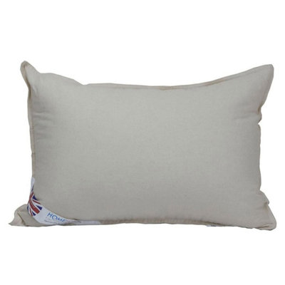 Homescapes Organic Cotton Pillow With Luxury Microfibre Filling | DIY ...