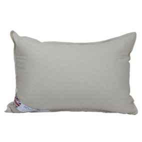 Homescapes Organic Cotton Pillow with Luxury Microfibre Filling