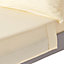 Homescapes Pastel Yellow Egyptian Cotton Satin Stripe Flat Sheet 330 TC, Double