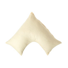 Homescapes Pastel Yellow Egyptian Cotton Super Soft V Shaped Pillowcase 330 TC