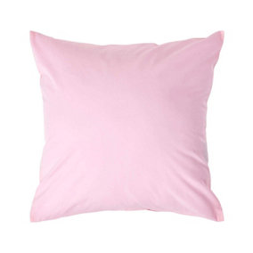 Homescapes Pink Continental Egyptian Cotton Pillowcase 200 TC, 40 x 40 cm