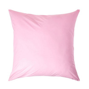 Homescapes Pink Continental Egyptian Cotton Pillowcase 200 TC, 60 x 60 cm