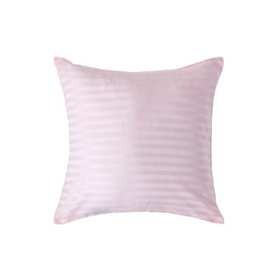 Homescapes Pink Continental Egyptian Cotton Pillowcase 330 TC, 40 x 40 cm
