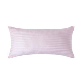 Homescapes Pink Continental Egyptian Cotton Pillowcase 330 TC, 40 x 80 cm