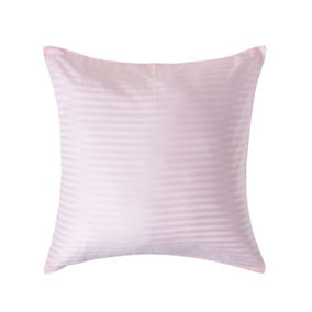Homescapes Pink Continental Egyptian Cotton Pillowcase 330 TC, 60 x 60 cm
