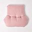 Homescapes Pink Cotton Back Support Cushion