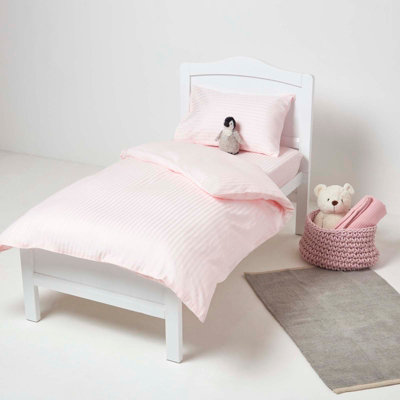 Cot bed clearance duvet cover pink