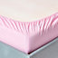 Homescapes Pink Egyptian Cotton Deep Fitted Sheet 200 TC, King