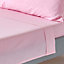 Homescapes Pink Egyptian Cotton Flat Sheet 200 TC, King