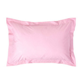 Homescapes Pink Egyptian Cotton Oxford Pillowcase 200 TC