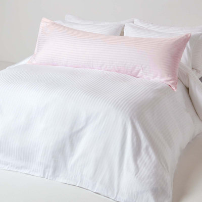 Homescapes Pink Egyptian Cotton Ultrasoft Body Pillowcase 330 TC