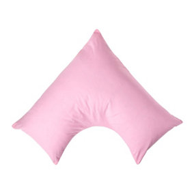 Homescapes Pink Egyptian Cotton V Shaped Pillowcase 200 TC
