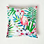 Homescapes Pink Flamingo Outdoor Cushion 45 x 45 cm