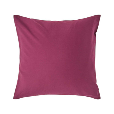 Homescapes Plum Continental Egyptian Cotton Pillowcase 200 TC, 40 x 40 cm