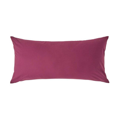 Homescapes Plum Continental Egyptian Cotton Pillowcase 200 TC, 40 x 80 cm