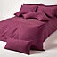 Homescapes Plum Continental Egyptian Cotton Pillowcase 200 TC, 60 x 60 cm