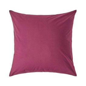 Homescapes Plum Continental Egyptian Cotton Pillowcase 200 TC, 80 x 80 cm