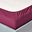 Homescapes Plum Egyptian Cotton Deep Fitted Sheet 200 TC, King