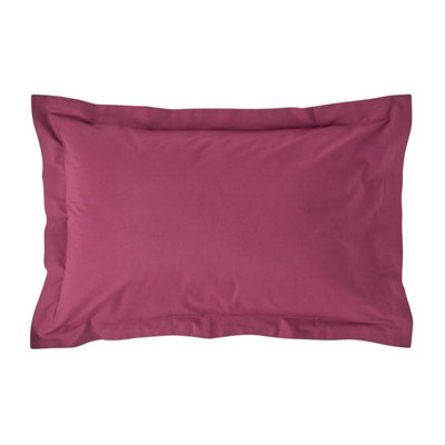 Homescapes Plum Egyptian Cotton Oxford Pillowcase 200 TC