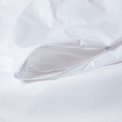 Copripiumino Impermeabile King Size Homescapes - Bianco, Protezione Per Letto - Foto 2