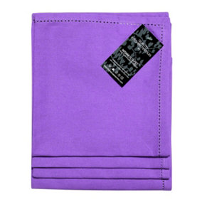 Homescapes Purple Cotton Fabric 4 Napkins Set