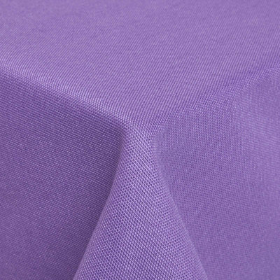 Homescapes Purple Cotton Square Tablecloth 137 x 137 cm
