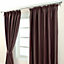 Homescapes Purple Jacquard Pencil Pleat Striped Curtain Fully Lined - 66" X 90" Drop