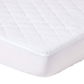 Homescapes Quilted Deep Fitted Waterproof Super King Size Mattress Protector