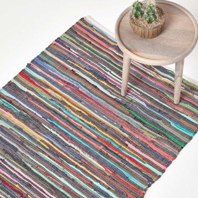 Homescapes Recycled Cotton Chindi Rug, 120 x 180 cm