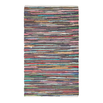 Homescapes Recycled Cotton Chindi Rug, 70 x 120 cm | DIY at B&Q