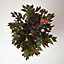 Homescapes Red and Green Artificial Capensia Tree with Real Wood Trunk, 4 Ft