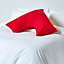 Homescapes Red Egyptian Cotton V Shaped Pillowcase 200 TC