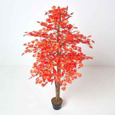 Red on sale artificial tree