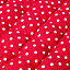 Homescapes Red Polka Dot Bench Cushion 3 Seater