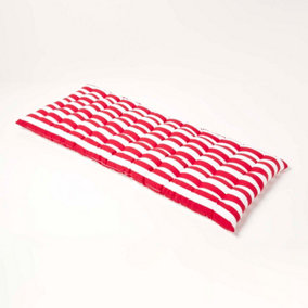 Homescapes Red Stripe Bench Cushion 2 Seater