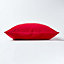 Homescapes Red Velvet Cushion Cover, 40 x 40 cm