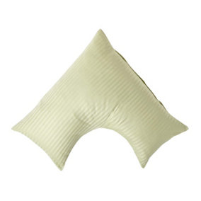 Homescapes Sage Green Egyptian Cotton Super Soft V Shaped Pillowcase 330 TC