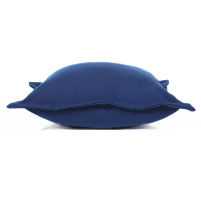 Homescapes Set of 2 Navy Plain Waterproof Outdoor Cushions, 45 x 45 cm