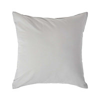Homescapes Silver Grey Continental Egyptian Cotton Pillowcase 200 TC, 40 x 40 cm
